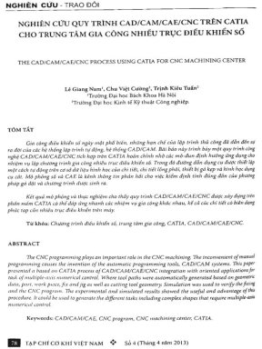 Nghiên cứu quy trình CAD CAM CAE CNC trên catia cho trung tâm gia công ...