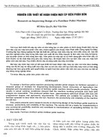 Nghiên cứu thiết kế hoàn thiện máy ép viên phân bón 