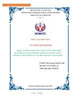 VỊ TRÍ, VAI TRÒ, CHỨC NĂNG của văn hóa THEO QUAN điểm của hồ CHÍ MINH  vận DỤNG vào VIỆC TUYÊN TRUYỀN và GIỮ gìn bản sắc văn hóa dân tộc của SINH VIÊN 