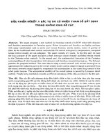 Điều khiển rôbốt n bậc tự do có nhiều tham số bất định trong không gian đềcác 
