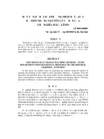 MẤY VẤN ĐỀ ĐỔI MỚI PHƯƠNG PHÁP DẠY – HỌC BỘ MÔN NHỮNG NGUYÊN LÝ CƠ BẢN CỦA CHỦ NGHĨA MÁC - LÊNIN