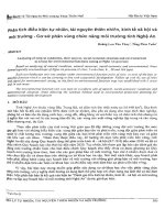 Phân tích điều kiện tự nhiên, tài nguyên thiên nhiên, kinh tế xã hội và môi trường   cơ sở phân vùng chức năng môi trường tỉnh nghệ an 