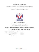 BÁO cáo môn học QUẢN TRỊ CHUỖI CUNG ỨNG đề tài PHÂN TÍCH THỰC TRẠNG CHUỖI CUNG ỨNG của hệ THỐNG SIÊU THỊ CO OP MART 