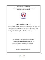 Các quy luật kinh tế cơ bản của thị trường và tác động của chúng đến sự vận hành của nền kinh tế thị trường định hướng xã hội chủ nghĩa ở việt nam hiện nay 