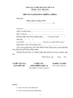 Mẫu Đơn xin nghỉ không hưởng lương