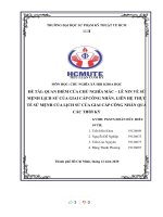 QUAN điểm của CHỦ NGHĨA mác – lê NIN về sứ MỆNH LỊCH sử của GIAI cấp CÔNG NHÂN, LIÊN hệ THỰC tế sứ MỆNH của LỊCH sử của GIAI cấp CÔNG NHÂN QUA các THỜI kỳ 