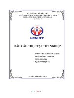 BÁO cáo THỰC tập tốt NGHIỆP công ty cổ phần cơ khí an giang 