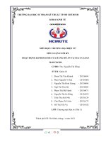 ĐỀ tài HOẠT ĐỘNG KINH DOANH cửa HÀNG đồ ăn vặt EAT CLEAN   HAB FOODS 