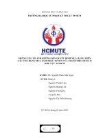 NHỮNG yếu tố ẢNH HƯỞNG đến QUYẾT ĐỊNH MUA HÀNG TRÊN các ỨNG DỤNG MUA sắm TRỰC TUYẾN của NGƯỜI TIÊU DÙNG ở KHU vực TP HCM 