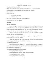 TRÍCH YẾU LUẬN ÁN TIẾN SĨ Đề tài: Dạy học hình học lớp cuối cấp trung học sở theo hướng tích hợp Chuyên ngành: Lý luận phương pháp dạy học mơn Toán học