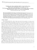 Nghiên cứu công nghệ sấy thóc và ngô giống bằng thiết bị sấy SH1 200 nhằm tăng hiệu quả sấy 