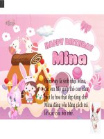 PowerPoint trò chơi happy birthday mina 