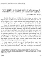 Phát triển điện hạt nhân ở đông nam á   có thể tăng cường an ninh con người 