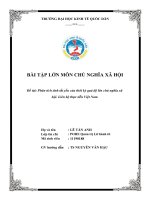 (TIỂU LUẬN) bài tập lớn môn CHỦ NGHĨA xã hội đề tài phân tích tính tất yếu của thời kỳ quá độ lên chủ nghĩa xã hội  liên hệ thực tiễn việt nam 