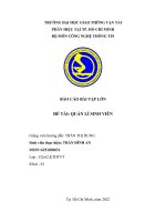 BÁO CÁO BÀI TẬP LỚN ĐỀ TÀI QUẢN LÍ SINH VIÊN