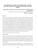 GIẢI PHÁP NÂNG CAO NHU CẦU TÌM KIẾM VIỆC LÀM CHO SINH VIÊN KHỐI KINH TẾ TẠI TP HỒ CHÍ MINH SAU KHI TỐT NGHIỆP