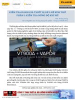 KIỂM TRA ĐÁNH GIÁ THIẾT BỊ GÂY MÊ KÈM THỞ PHẦN I: KIỂM TRA NỒNG ĐỘ KHÍ MÊ ThS Hồng Tùng Kỹ sư Nghiên cứu Ứng dụng sản phẩm