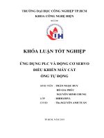 Ứng dụng PLC và động cơ servo điều khiển máy cắt ống tự động 