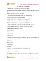 trac nghiem sinh hoc 8 bai 4 mo 