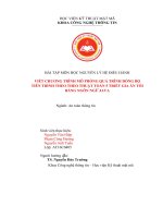 (TIỂU LUẬN) bài tập môn học NGUYÊN lý hệ điều HÀNH VIẾT CHƯƠNG TRÌNH mô PHỎNG QUÁ TRÌNH ĐỒNG bộ TIẾN TRÌNH THEO THEO THUẬT TOÁN 5 TRIẾT GIA ăn tối BẰNG NGÔN NGỮ JAVA 