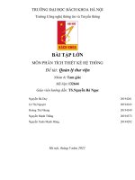 (TIỂU LUẬN) bài tập lớn môn PHÂN TÍCH THIẾT kế hệ THỐNG đề tài quản lý thư viện 