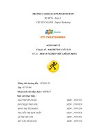 (TIỂU LUẬN) ASSIGNMENT chuyên đề  MARKETING căn bản đề tài  DOANH NGHIỆP THẾ GIỚI DI ĐỘNG 