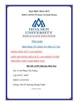 Tiểu luận môn kinh tế chính trị mác LêNinHÀNG hóa sức LAO ĐỘNG  LIÊN hệ HÀNG hóa sức LAOĐỘNGỞTHỊTRƯỜNG VIỆT NAM HIỆN NAY 