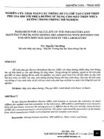 Nghiên cứu tính toán các thông số và chế tạo cánh trộn phụ gia SBS với nhựa đường sử dụng cho máy trộn nhựa đường trong phòng thí nghiệm 