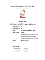 (TIỂU LUẬN) bài tập lớn PHÂN TÍCH THIẾT kế hệ THỐNG THÔNG TIN  đề tài quản lí cửa hàng đồ ăn nhanh 