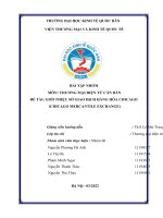 (TIỂU LUẬN) bài tập NHÓM môn THƯƠNG mại điện tử căn bản đề tài GIỚI THIỆU sở GIAO DỊCH HÀNG hóa CHICAGO (CHICAGO MERCANTILE EXCHANGE) 