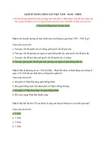 Đáp án môn LỊCH sử ĐẢNG CỘNG sản VIỆT NAM EG45 EHOU