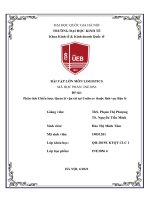 (TIỂU LUẬN) bài tập lớn môn LOGISTICS  đề tài phân tích chiến lược quản lý vận tải tại unilever thuộc lĩnh vực bán lẻ 