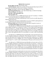 TRÍCH YẾU LUẬN ÁN Tên đề tài luận án: Nghiên cứu xác định tỷ lệ lysine tiêu hóa/năng lượng trao đổi phương thức cho ăn phù hợp với lợn nái F1 (Landrace x Yorkshire)