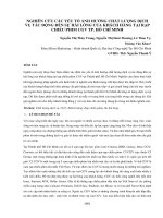 NGHIÊN CỨU CÁC YẾU TỐ ẢNH HƯỞNG CHẤT LƯỢNG DỊCH VỤ TÁC ĐỘNG ĐẾN SỰ HÀI LÒNG CỦA KHÁCH HÀNG TẠI RẠP CHIẾU PHIM CGV TP HỒ CHÍ MINH