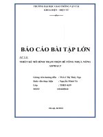 (TIỂU LUẬN) bài tập lớn đề tài THIẾT kế mô HÌNH TRẠM TRỘN bê TÔNG NHỰA NÓNG ASPHALT 