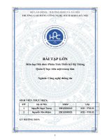 (TIỂU LUẬN) bài tập lớn môn họcmô đun phân tích thiết kế hệ thông quản lý học viên một trung tâm 