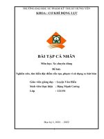 (TIỂU LUẬN) bài tập cá NHÂN môn học xe chuyên dùng đề bài nghiên cứu, tìm hiểu đặc điểm cấu tạo, phạm vi sử dụng xe hút bùn 