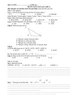 ĐỀ ôn TẬP TOÁN GKI KHỐI 4 