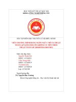 (TIỂU LUẬN) bài tập môn học NGUYÊN lý hệ điều HÀNH VIẾT CHƯƠNG TRÌNH BẰNG NGÔN NGỮ c mô tả THUẬT TOÁN lập LỊCH CHO CPU KHÔNG ưu TIÊN THEO THUẬT TOÁN SJF (SHORTER JOB FIRT) 