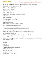 trac nghiem hoa hoc 8 bai 25 