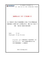 Khóa luận kế toán tập hợp chi phí sản xuất và tính giá thành sản phẩm tại công ty cổ phần sản xuất thương mại may sài gòn 
