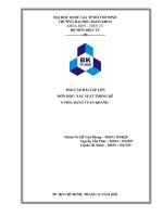 (TIỂU LUẬN) báo cáo bài tập lớn môn học xác SUẤT THỐNG kê khái quát về cơ sở lý thuyết và khái niệm cơ bản về phóng điện chọc thủng, phân phối student và cách xác định khoản tin cậ 