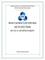 (TIỂU LUẬN) báo cáo bài tập lớn đại số tuyến tính đề tài 14 mô hình markov 
