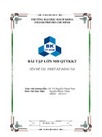 BÀI tập lớn MH QTTKKT tên đề tài THIẾT kế BĂNG tải 
