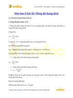 hoa 8 bai 42 nong do dung dich 