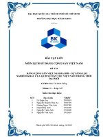 ĐẢNG CỘNG sản VIỆT NAM RA đời – sự SÀNG lọc NGHIÊM KHẮC của LỊCH sử dân tộc VIỆT NAM TRONG THỜI đại mới 