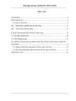 Tiểu luận kinh tế công cộng cơ sở lý luận về chi tiêu công, liên hệ thực tiễn chi tiêu công ở việt nam