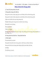 hoa 8 bai 40 dung dich 