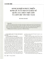 Kinh nghiệm phát triển kinh tế tuần hoàn ở một số quốc gia trên thế giới và liên hệ với việt nam 