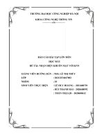 (TIỂU LUẬN) báo cáo bài tập lớn môn học máy đề tài NHẬN DIỆN KHUÔN mặt với KNN 